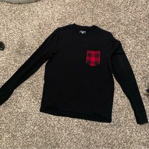 Rue21 Black Jersey Straight Hem Top, Preowned, Size Small